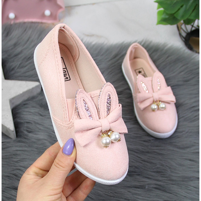 Girls' sneakers with ears pink NEWS 1