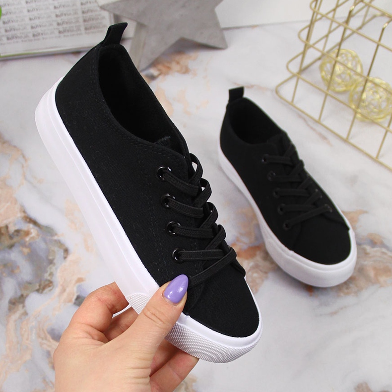 Atletico black textile sneakers 1 Atletico black textile sneakers 1