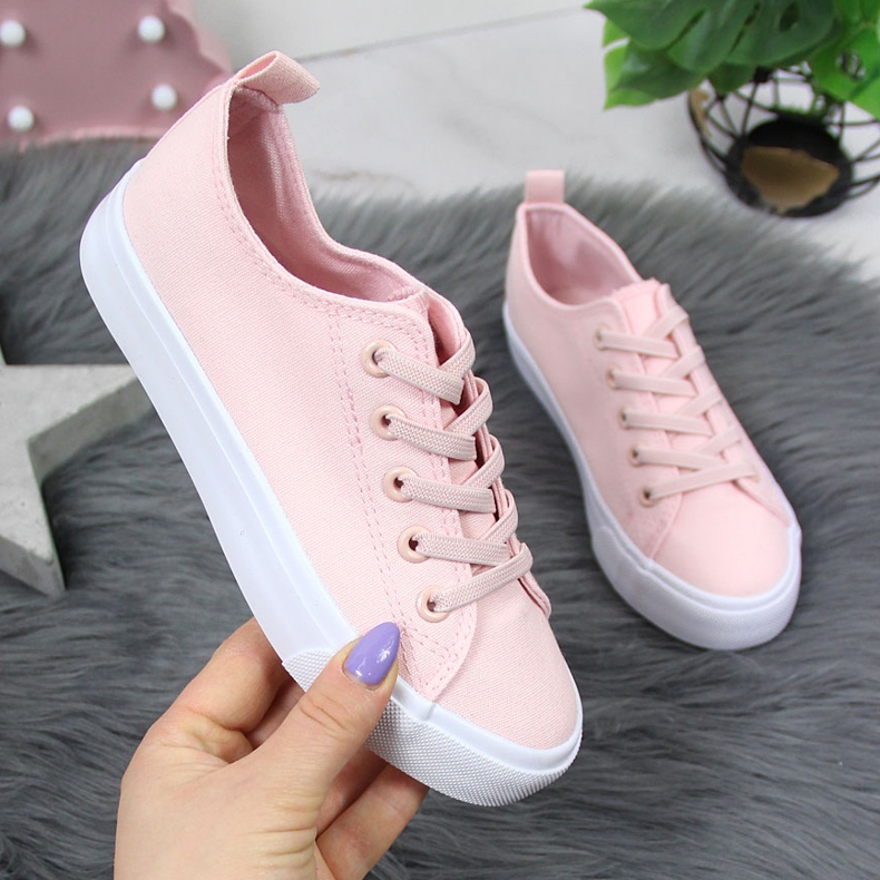 Atletico pink rubber sneakers 1