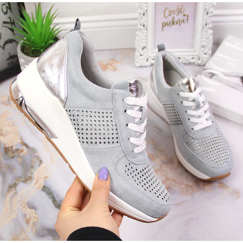 Women's wedge shoes blue Jezzi 1 Women's wedge shoes blue Jezzi 1