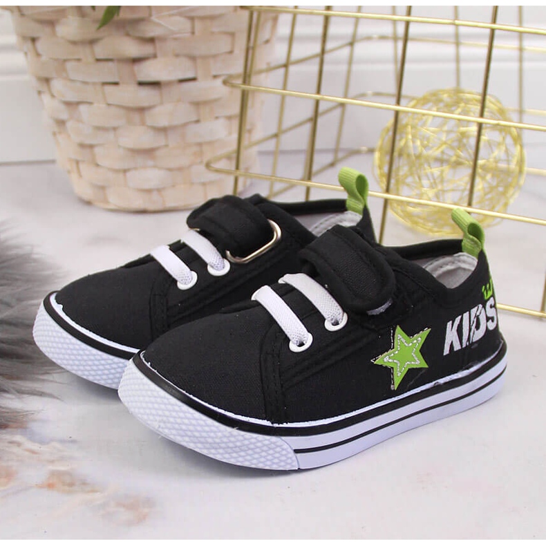 Black Atletico boys' sneakers with velcro 2