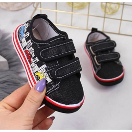 Boys sneakers with velcro black Atletico 1 Boys sneakers with velcro black Atletico 1