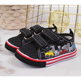 Boys sneakers with velcro black Atletico 2
