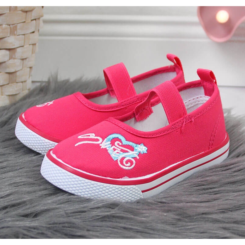 Girls' ballerinas with elastic pink Atletico 2