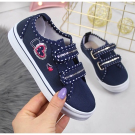 Atletico navy blue velcro sneakers for girls 1 Atletico navy blue velcro sneakers for girls 1