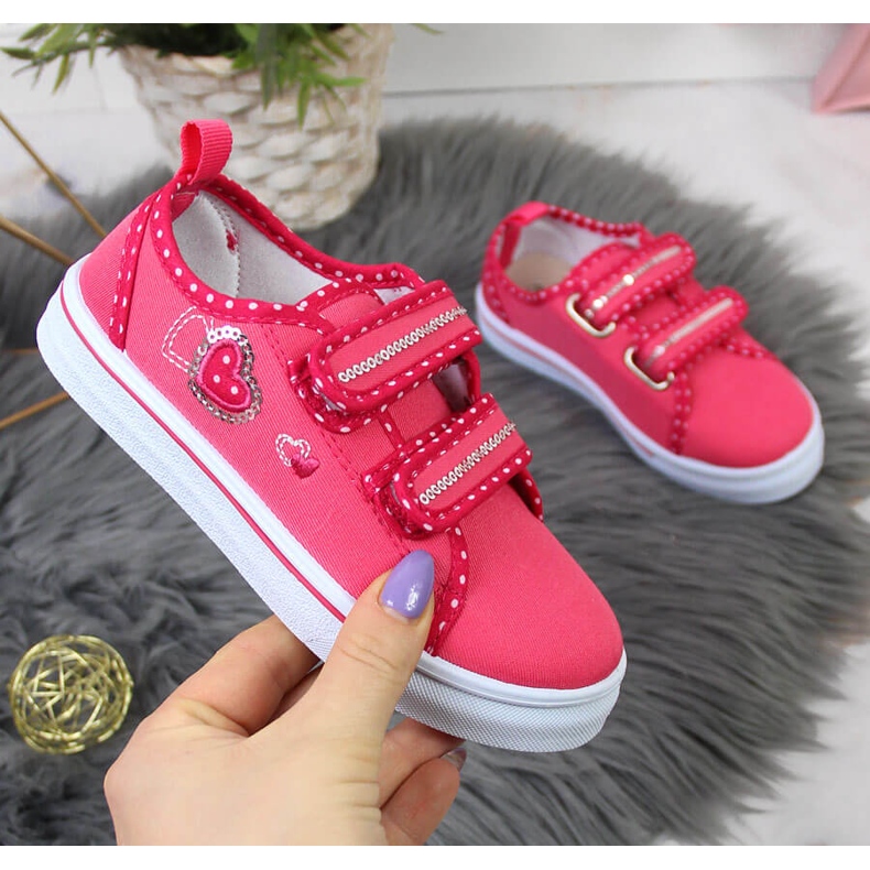 Pink Atletico girls' sneakers with velcro 1 Pink Atletico girls' sneakers with velcro 1