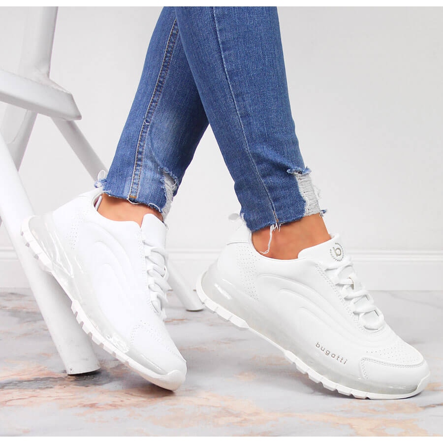 White Bugatti JJ253094 women s sports shoes