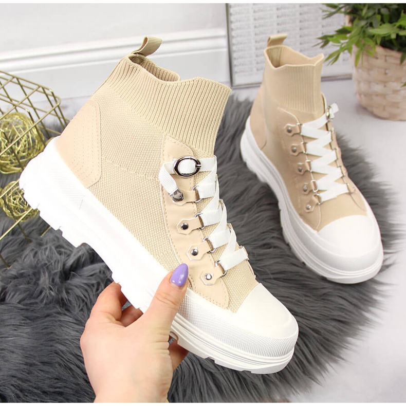 High-top sneakers for women beige Atletico 1 High-top sneakers for women beige Atletico 1