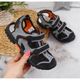 American Club gray sandals for boys grey 1