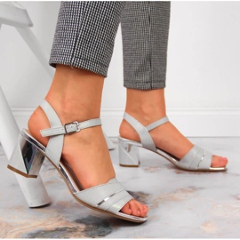 Women's sandals on the silver post by Sergio Leone 2