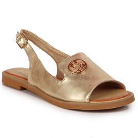 Women's sandals with golden Filippo decoration 2