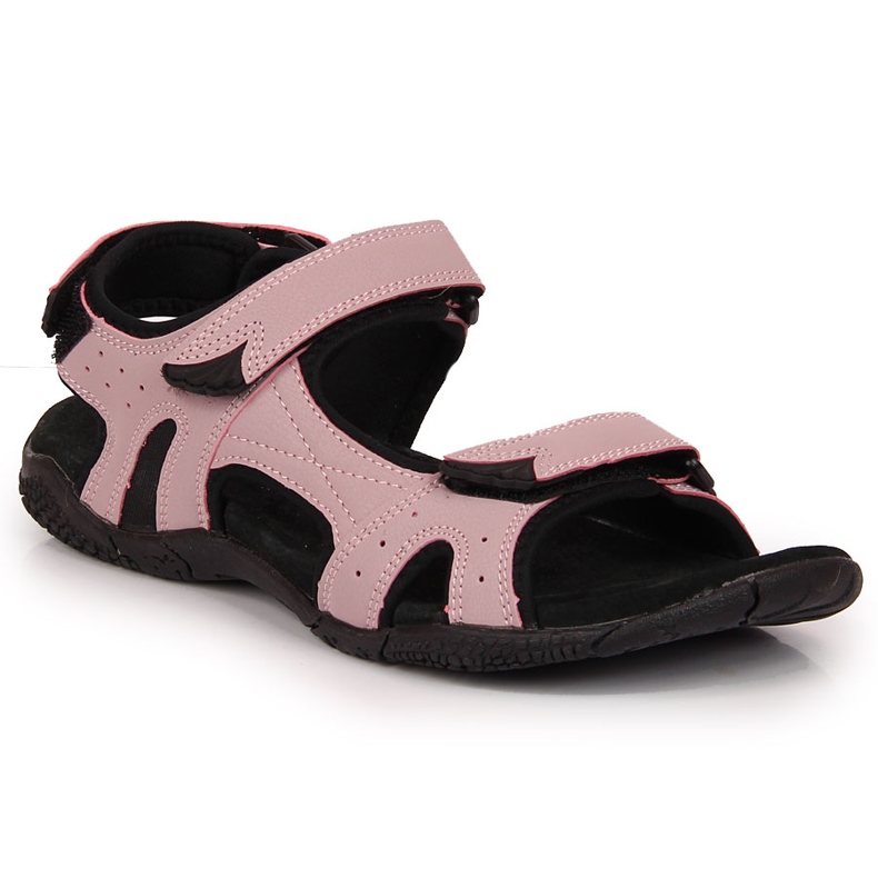 Women's sports sandals with Velcro purple American Club 1