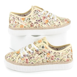 Kylie Lace espadrilles with flowers multicolored 1