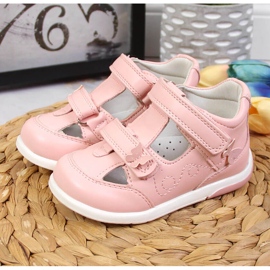 American Club girls' full pink sandals 2