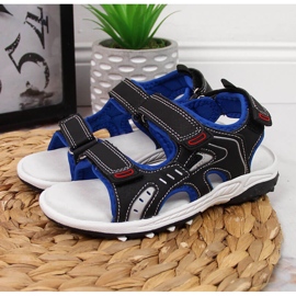 Black American Club boys' sandals with velcro 2 Black American Club boys' sandals with velcro 2