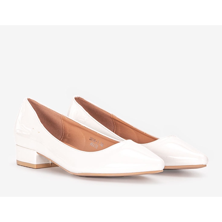 White Timms high heels 1