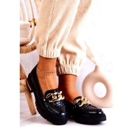 PA2 Women's Loafers Leather Loafers Black Mollie 1