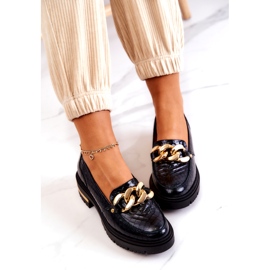 PA2 Women's Loafers Leather Loafers Black Mollie 4