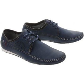 Lemar Men's lace-up loafers 872 navy blue 2 Lemar Men's lace-up loafers 872 navy blue 2