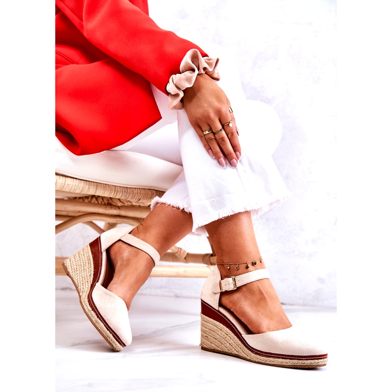 Seastar Women's Beige Espadrilles On Wedges Tamarill 4