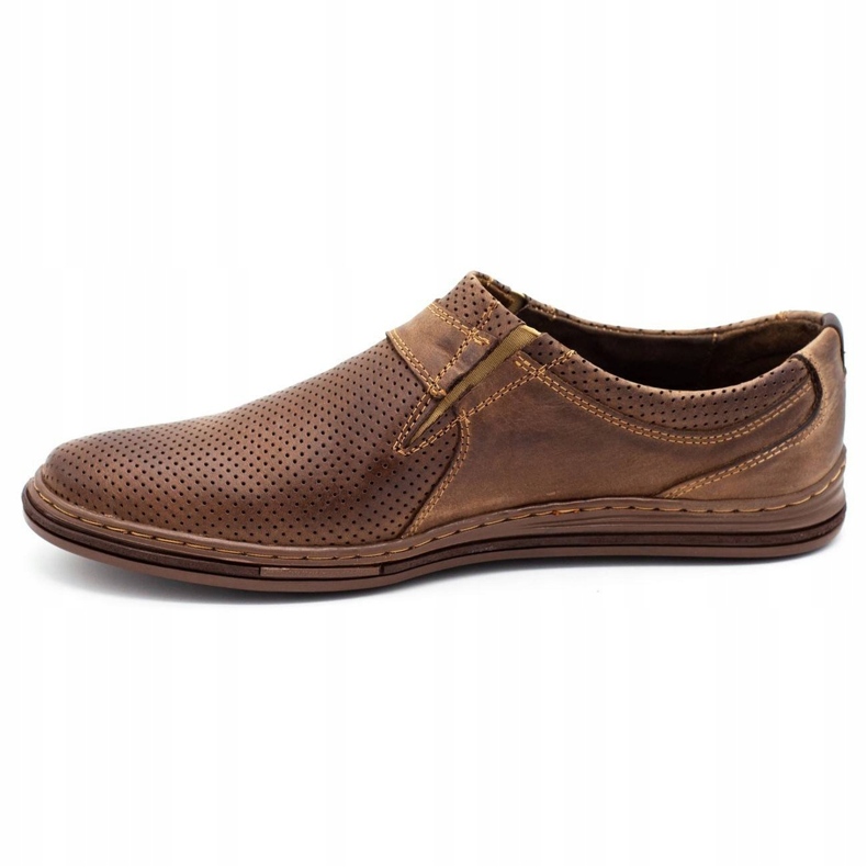 Polbut Men's shoes leather 362 Per Brown 1