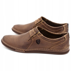 Polbut Men's shoes leather 362 Per Brown 4