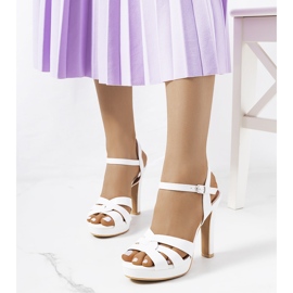 Argoon white high-heeled sandals 1