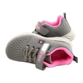 NEWS Velcro sports shoes 22DZ23-4843-M Gray pink grey 7