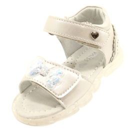 Evento Girls' sandals with a bow 22z23-4780 silver 4 Evento Girls' sandals with a bow 22z23-4780 silver 4