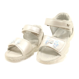 Evento Girls' sandals with a bow 22z23-4780 silver 2 Evento Girls' sandals with a bow 22z23-4780 silver 2
