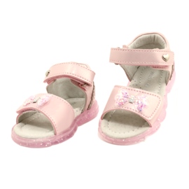 Evento Girls' sandals with a bow 22z23-4780 pink 3 Evento Girls' sandals with a bow 22z23-4780 pink 3