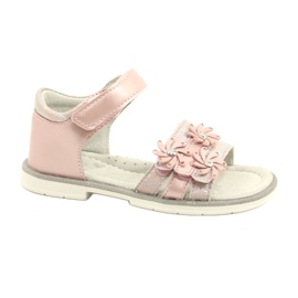 Evento Girls' sandals with decorative flowers 22D23-4792 pink 1