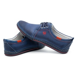 Polbut Men's leather shoes 343 navy blue 5 Polbut Men's leather shoes 343 navy blue 5