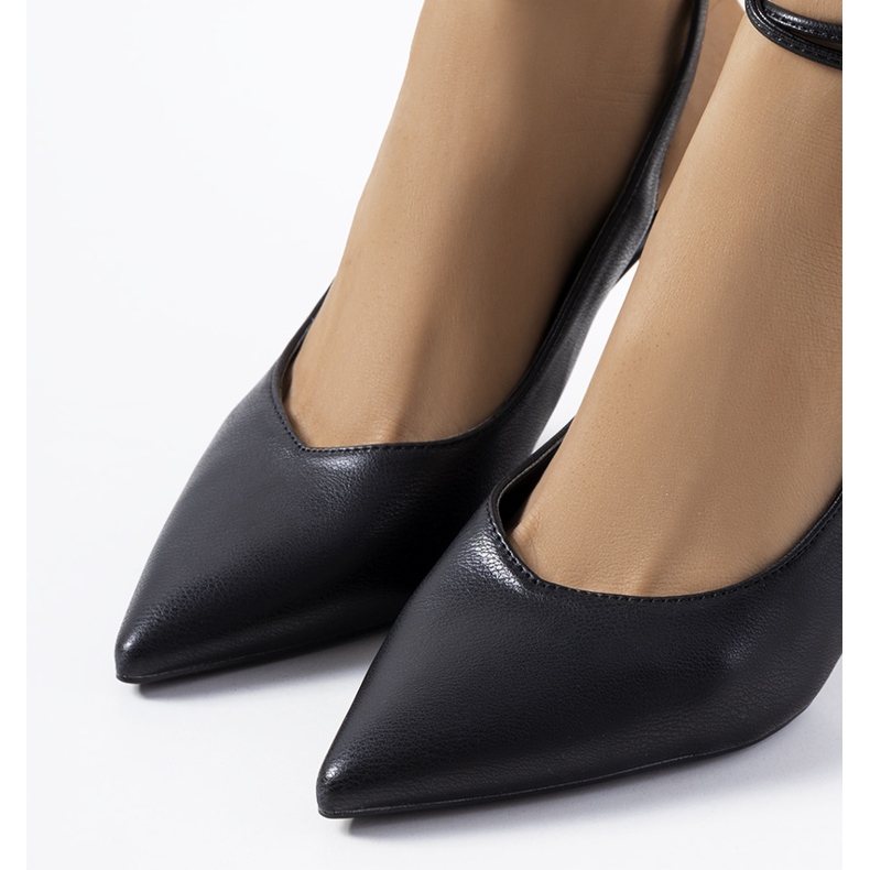 Black lace-up heels from Latvala 1