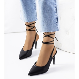 Black lace-up heels from Latvala 2