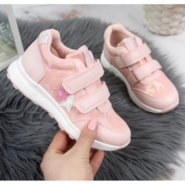 Pink Jr American Club Velcro sports shoes 1
