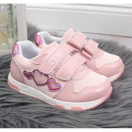 Pink Jr American Club Velcro sports shoes 2