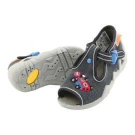 Befado children's shoes 217P106 red blue grey 4 Befado children's shoes 217P106 red blue grey 4