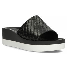 Leather slippers Filippo 40245 black 1 Leather slippers Filippo 40245 black 1