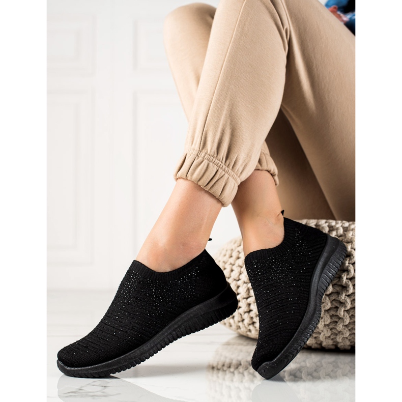 W. Potocki Sneakers With Potocki Crystals black 1