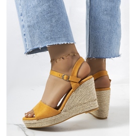 Brown espadrilles on the Strasse wedge heel 1