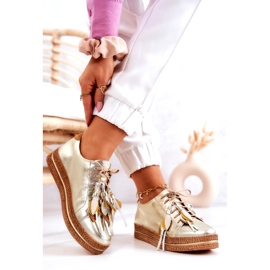 Maciejka 04550-25 Golden Leather Shoes 3