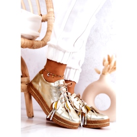 Maciejka 04550-25 Golden Leather Shoes 1