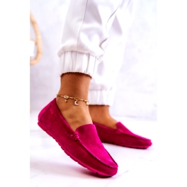 Women's Suede Loafers Big Star JJ274656 Fuchsia pink 2