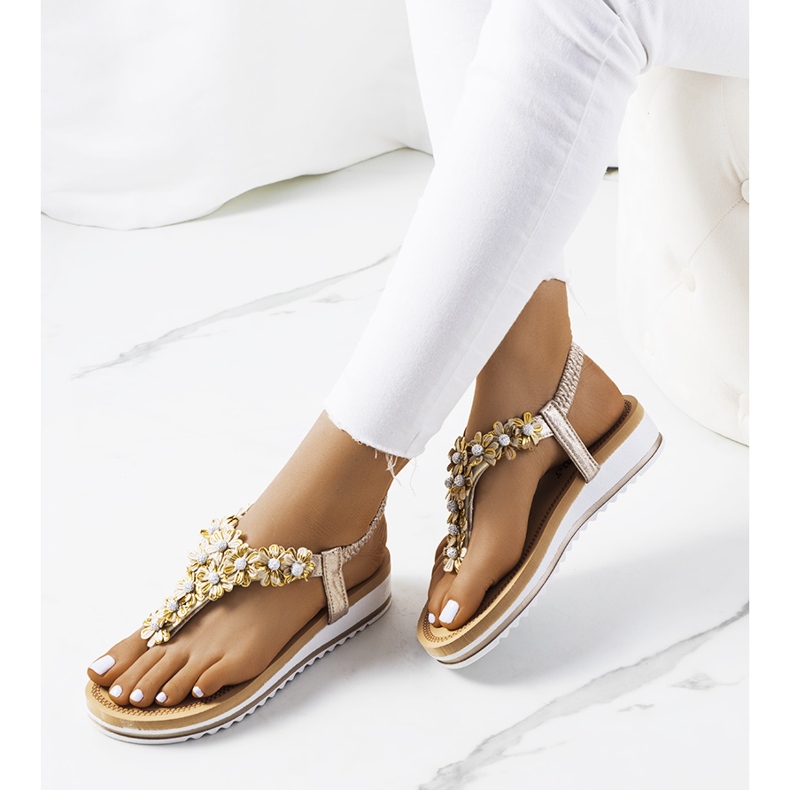 Tove golden women's sandals 1