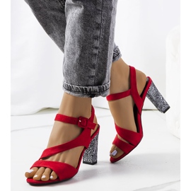 Red sandals on a Murdock post 1