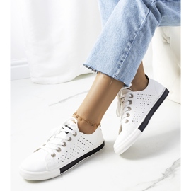Tuuri women's black and white sneakers 1