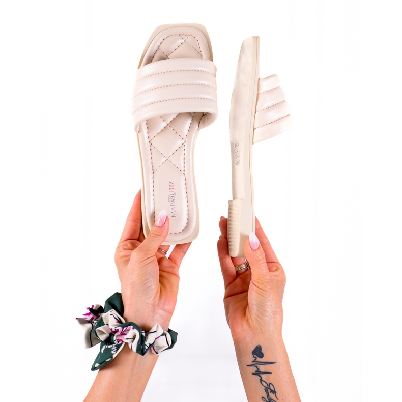 Marquiz Casual flip-flops beige 1