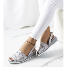 Sheripov silver wedge sandals 2