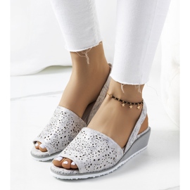 Sheripov silver wedge sandals 1